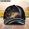 BlueJose Fishing Dark Skull Angler with Dramatic Fishing Rod and Mysterious Scene Personalized Cap (13 Breeds)