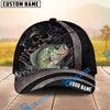 BlueJose Fishing Dark Skull Angler with Dramatic Fishing Rod and Mysterious Scene Personalized Cap (13 Breeds)