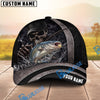 BlueJose Fishing Dark Skull Angler with Dramatic Fishing Rod and Mysterious Scene Personalized Cap (13 Breeds)
