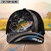 BlueJose Fishing Dark Skull Angler with Dramatic Fishing Rod and Mysterious Scene Personalized Cap (13 Breeds)