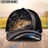 BlueJose Fishing Dark Skull Angler with Dramatic Fishing Rod and Mysterious Scene Personalized Cap (13 Breeds)