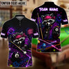 BlueJose Billiards 8 Ball Fierce Neon Raccoon Bandana Personalized Name Shirt (4 Colors)