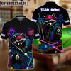 BlueJose Billiards 8 Ball Fierce Neon Raccoon Bandana Personalized Name Shirt (4 Colors)