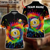 BlueJose Billiards 8 Ball & 9 Ball Rainbow Paint Splash Personalized Shirt (2 Colors)