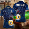 BlueJose Billiards 8 Ball & 9 Ball Blue American Flag Love Personalized Shirt (2 Colors)