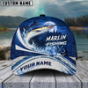 BlueJose Fishing Full Moon Forest Night Water Splash Fish Hooks Personalized Cap (13 Breeds)