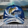 BlueJose Fishing Full Moon Forest Night Water Splash Fish Hooks Personalized Cap (13 Breeds)