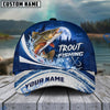 BlueJose Fishing Full Moon Forest Night Water Splash Fish Hooks Personalized Cap (13 Breeds)