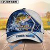 BlueJose Fishing Net Pattern Night Forest Water Splash Fish Hooks Personalized Cap (13 Breeds)