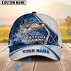 BlueJose Fishing Net Pattern Night Forest Water Splash Fish Hooks Personalized Cap (13 Breeds)