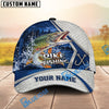 BlueJose Fishing Net Pattern Night Forest Water Splash Fish Hooks Personalized Cap (13 Breeds)