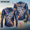 BlueJose Fishing Blue Black Thunder Lightning Storm Bass Design Custom Name & Team Name 3D Shirts (12 Breeds)