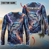 BlueJose Fishing Blue Black Thunder Lightning Storm Bass Design Custom Name & Team Name 3D Shirts (12 Breeds)