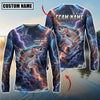 BlueJose Fishing Blue Black Thunder Lightning Storm Bass Design Custom Name & Team Name 3D Shirts (12 Breeds)