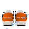 BlueJose Billiards Ball 8 Graffiti Street White Orange Blue Canvas Loafer Shoes