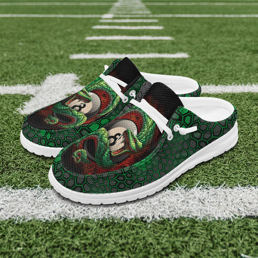 BlueJose Billiards Ball 8 Snake Skin Mesh Dude Shoes (4 Colors)