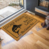 BlueJose Gone Fishing Be Back Later Marlin Fishing Custom Name Coir Doormat