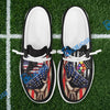 BlueJose Billiards American Flag 9 Ball Player Mesh Dude Shoes