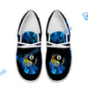 BlueJose Billiards Heavenly Flame KB Blue White Canvas Loafer Shoes