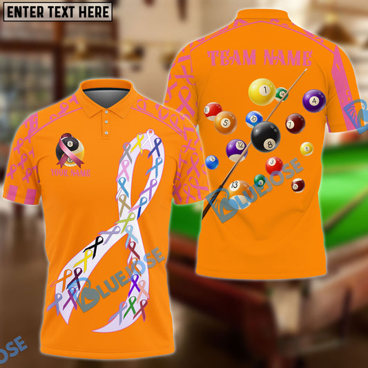 BlueJose Billiards 8-Ball & 9-Ball Cancer Personalized Shirt
