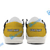 BlueJose Billiards Ball 9 Yellow Sport White Canvas Loafer Shoes