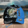 BlueJose Blue Hexagon Sport Style Water Splash Personalized Cap (13 Breeds)