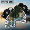 BlueJose Bass Fishing Customize Name Long Sleeve Fishing Shirts