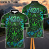 BlueJose Darts 420 Neon Cannabis Dartboard Glow Personalized Name, Team Name Unisex Shirt (4 Colors)