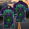 BlueJose Darts 420 Neon Cannabis Dartboard Glow Personalized Name, Team Name Unisex Shirt (4 Colors)