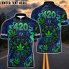 BlueJose Darts 420 Neon Cannabis Dartboard Glow Personalized Name, Team Name Unisex Shirt (4 Colors)