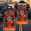 BlueJose Darts Thunder Flame Hell Cerberus Personalized Name, Team Name Unisex Shirt (4 Colors)