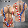 BlueJose Darts American Flag Mankini Personalized Name Shirt