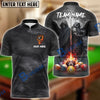 BlueJoses Billiards 8 Ball Twin Grim Reapers Master Customized Name, Team Name 3D Shirt