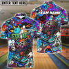 BlueJose Bowling Street Strike Graffiti Skater Style Customized Name, Team Name 3D Shirt (4 Colors)