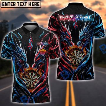 BlueJose Darts Twin Dragon Personalized Name Shirt