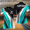 BlueJose Billiards 8 Ball Metallic Plate Pattern Customized Name, Team Name 3D Shirt (6 Colors)