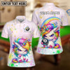BlueJose Billiards Cute Angry Unicorn Rainbow 8 Ball Personalized Shirt