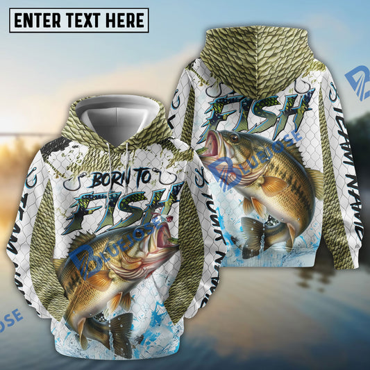 Bluejose Bass Fishing Skin Dynamic Jump New Custom Name & Team Name 3D Shirts