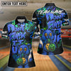 BlueJose Bowling And Pins Bear Scary Teddy Graffiti Style Customized Name, Team Name 3D Shirt (4 Colors)