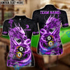 BlueJose Billiards 8 Ball 9 Ball Golden Dragon Yin And Yang Personalized Name Shirt (4 Colors)
