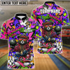 BlueJose Bowling And Pins Bear Streetwear Graffiti Customized Name, Team Name 3D Shirt (4 Colors)