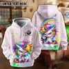 BlueJose Billiards Cute Angry Unicorn Rainbow 8 Ball Personalized Shirt