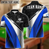 BlueJose Billiards 8 Ball Metallic Plate Pattern Customized Name, Team Name 3D Shirt (6 Colors)