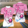 BlueJose Bowling And Pins Awareness Edition Customized Name 3D Shirt (4 Colors)