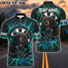 BlueJose Darts Furious Grizzly Bear Dartboard Personalized Name, Team Name Shirt (4 Colors)