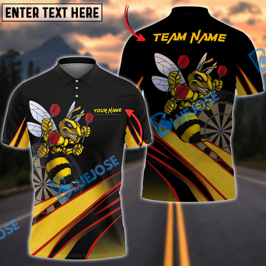 BlueJose Darts Bee Personalized Name, Team Name 3D Shirt