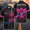 BlueJose Darts Pink Ribbon Breast Cancer Awareness Personalized Name Shirt