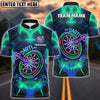 BlueJose Darts Neon Glow Personalized Name, Team Name Shirt (4 Colors)