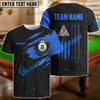 BlueJose Billiards USA Flag Blue Personalized Shirt