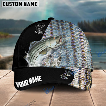 BlueJose Personalized Striped Bass Fishing Classic Cap